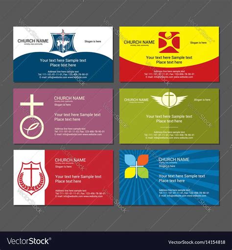 Set Christian Business Cards For The Church Throughout Christian