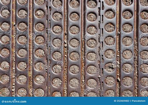 Perforated Steel Plates Stock Photo Image Of Metal 252469482