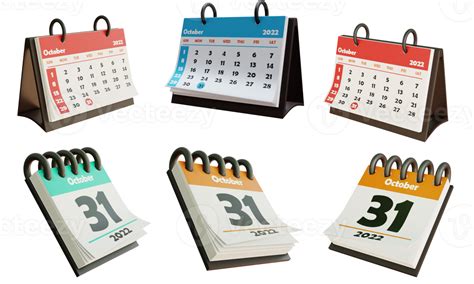 3d Calendar Icon 3d Rendering 13518618 Png