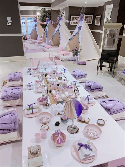 Spa And Sleepover Party Rentals Products Provided — Dream And Party