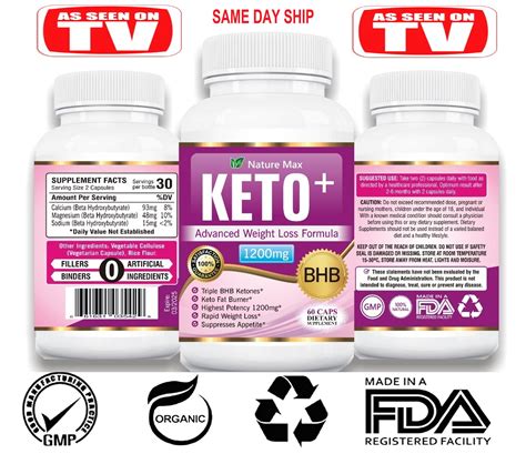 Keto Plus Bhb 1200mg Pure Ketone Fat Burner Slimsmart Weight Loss Diet 60 Pills Ebay
