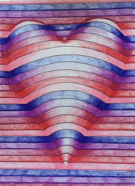 3D op heart art by MEREDITH terry | Optical illusions art, Op art