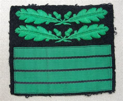 Armywaffen Ss Camo Sleeve Rank Insignia Uniform Removed Original