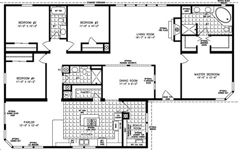 4 Bedroom Modular Home Plans
