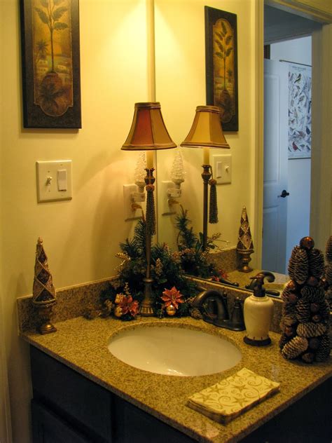 Keep your bathroom feeling fresh with a small indoor plant. Designs by Pinky: ~~~Yup, I decorate the Bathrooms Too!!!~~~