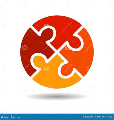 Puzzle Pieces Logo Stock Vector Illustration Of Icon 155020147
