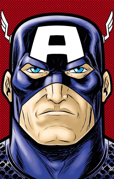 Captain America P Series By Thuddleston Quadro Super Herois