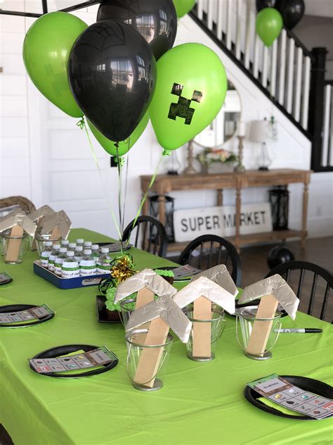 How To Minecraft Birthday Decorations Diy Party Supplies And Ideas