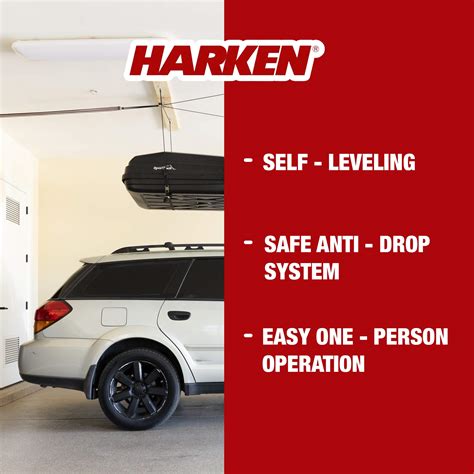Harken Cargo Box Overhead Garage Storage Hoist Self Leveling Safe