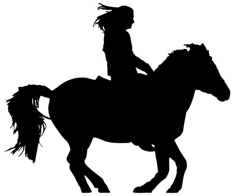 Silueta De Una Mujer A Caballo Png Transparente Stickpng