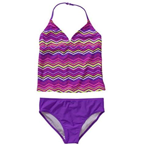 Op Girls Chevron Tankini Swimsuit M7 8 Purple Learn More By