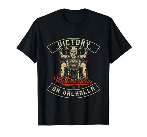 Victory Or Valhalla Motorcycle Norse Viking T-Shirt - Walmart.com