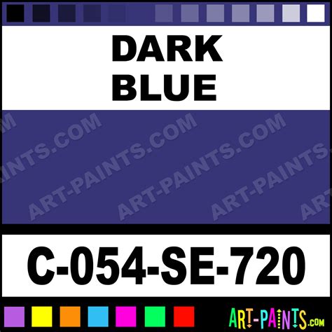 Dark Blue Engobes Ceramic Paints C 054 Se 720 Dark