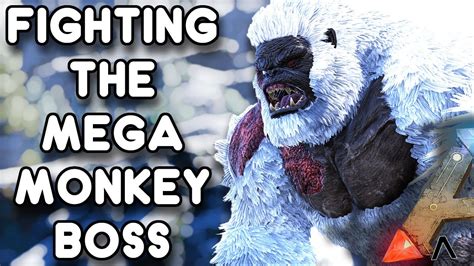 Fighting The Mega Monkey Boss Horde Ark Genesis Ep24 Youtube