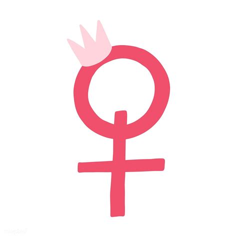 Pink Female Gender Symbol Vector Free Image By Aum