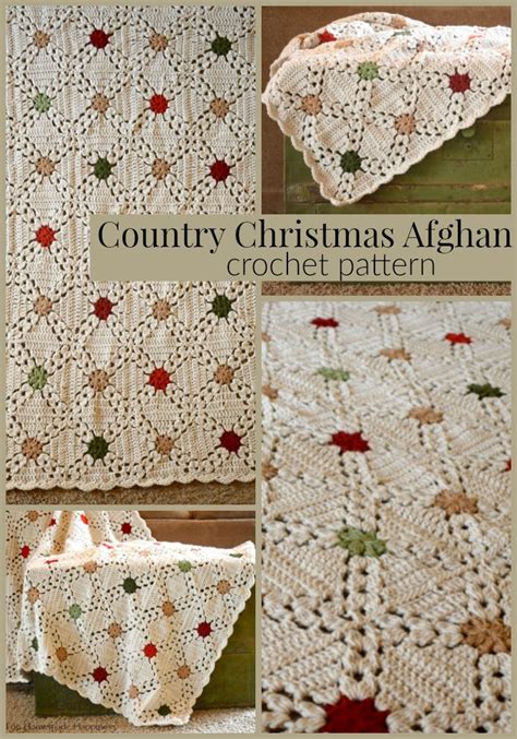 Country Christmas Afghan Crochet Pattern Hooked On Homemade Happiness