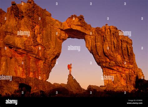 Wolfberg Arch In Red Sunset Light Cederberg Mountains Western Cape