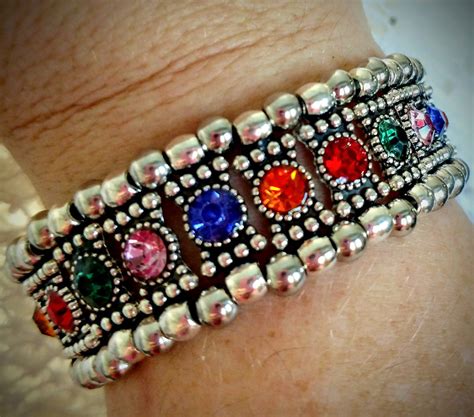 Beccas Bling Stretch Bracelets With Sparkling Crystals Of All Colors