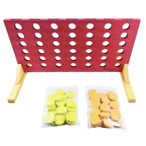 Garden Classic Intelligence Giant Size Wooden Connect 4 Outdoor Four In