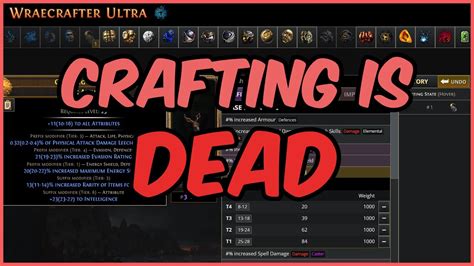 State Of Path Of Exile Crafting Is Dead With Examples Youtube