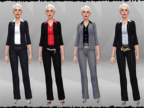 4 Ea Suits Recolors At Tacha 75 Sims 4 Updates