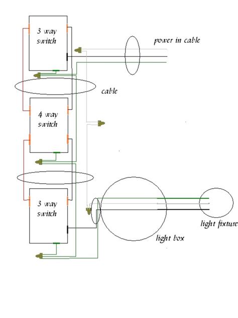 Wiring Schematic For 4 Way Light Switch Diagram Circuit