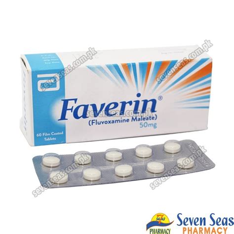 Faverin 50mg is used to treat obsessive compulsive disorder (ocd). FAVERIN TAB 50MG (6X10) - Seven Seas Pharmacy - Pakistan ...