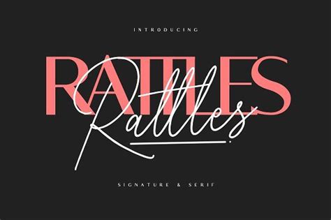 Rattles Signature Serif By Maulana Creative On Creativemarket