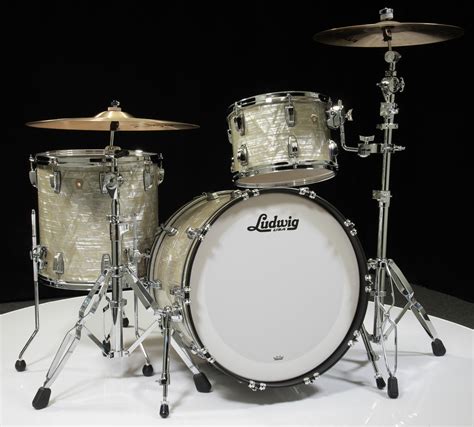 Ludwig Classic Maple Fab 3pc Shell Pack 131622 Olive Pearl
