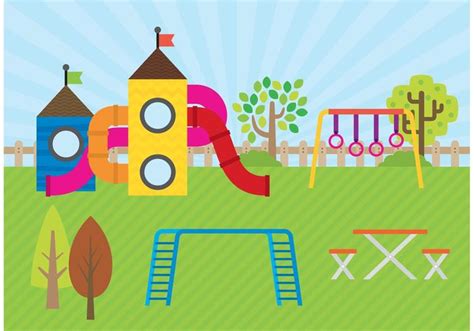 Playground Clipart Girl Swinging Spring Outdoors Park Swing Graphic