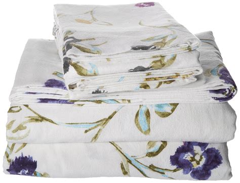 Pointehaven heavy weight flannel sheet set. Tribeca Living King Floral Garden Printed Extra Deep ...