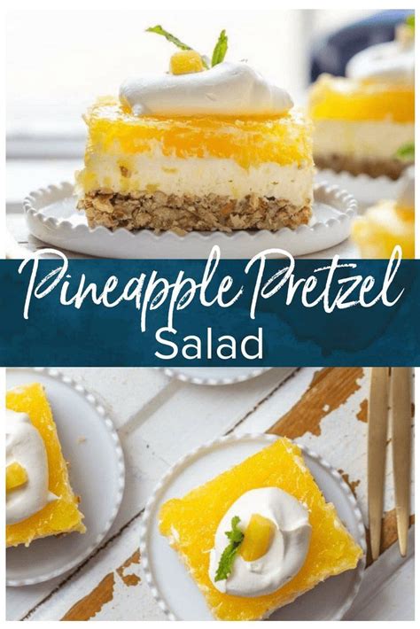 Dissolve jelly in boiling water; Pineapple Pretzel Salad is our go-to Pretzel Salad Recipe ...