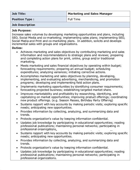 Events promoter job profile and description. FREE 9+ Sample Marketing Manager Job Descriptions in PDF