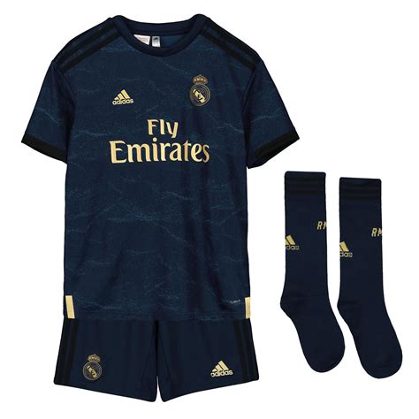 Adidas Official Kids Real Madrid Cf Away Football Kit 2019 20 Ebay