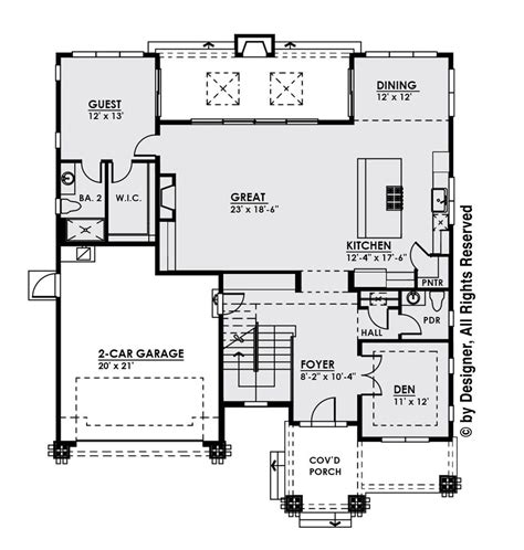 Modern Style House Plan 5 Beds 45 Baths 3500 Sqft Plan 1066 13