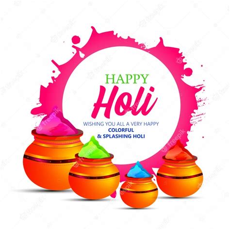 Illustration Of Happy Holi Poster Vector Premium Download