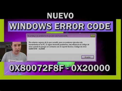 ERROR CODE Windows X F F X Al ACTUALIZAR A Windows Media Creation Tool Error