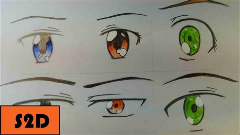 How To Draw Manga Eyes 6 Different Ways Part 2 Male