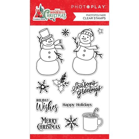 PhotoPlay It S A Wonderful Christmas Clear Stamps PWON In Clear Stamps Stamp
