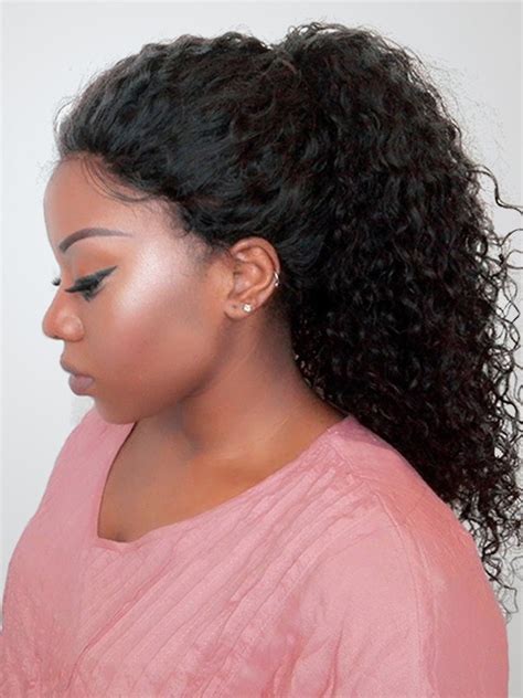 Deep Curly 360 Lace Frontal Wigs For Black Women 150 Density Lace Wigs
