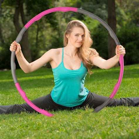 Jhuuu Weighted Hula Hoop265lb3779in Wide 8 Section Detachable