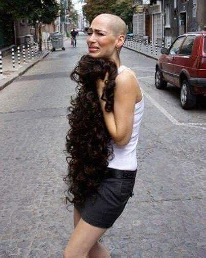 longhairshave baldqueens baldgirlsrock longhair forced haircut girl haircuts long hair