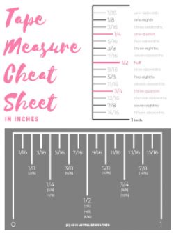 How to read a tape measure. Free Printables Library for Subscribers | Free printables, Math methods, Printables