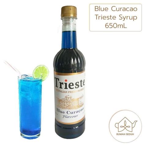 Jual Blue Curacao Syrup Trieste 650mL Sirup Blue Curacao Tanpa