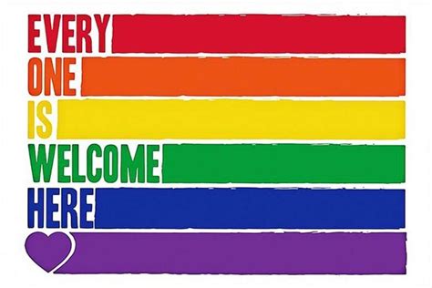 Lgbt Every One Is Welcome Here Poster 1196x800 Inter Being
