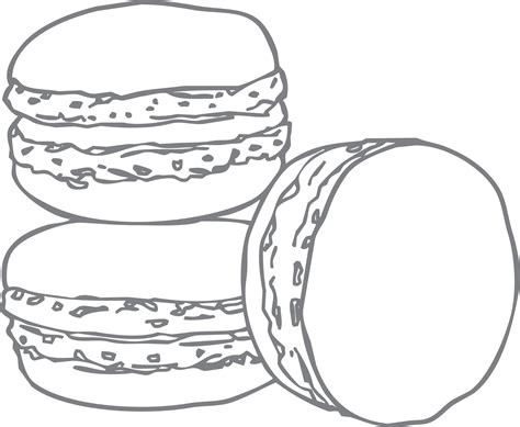 Macaron Clipart Background Pencil And In Color Macaron Clipart