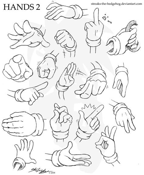 Hands 2 By Streaks The Hedgehog How To Draw Sonic Hedgehog Drawing