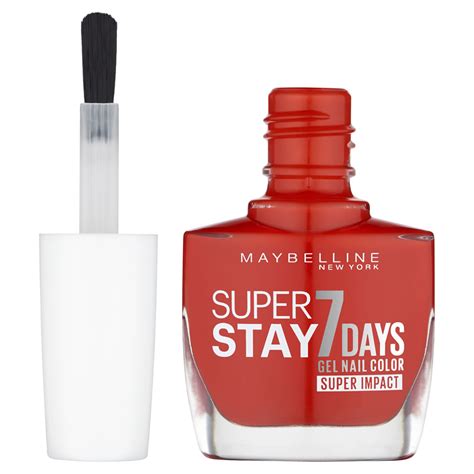 maybelline superstay 7 days super impact nail polish 884 non stop orange wilko