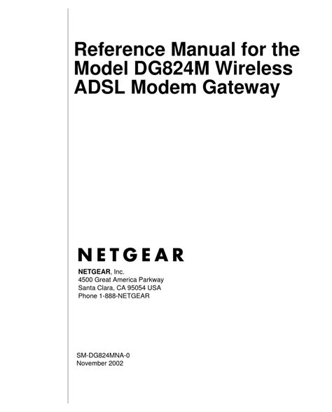 Netgear Dg824m Reference Manual Pdf Download Manualslib