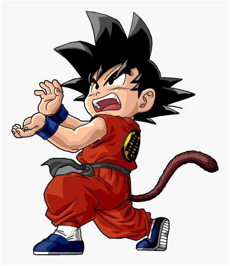 Goku's first appearance was on the last page of grand finale, the last chapter of the dr. Kid Goku Png - Dragon Ball Png Imagenes, Transparent Png ...